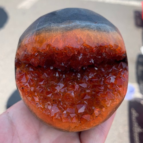 3lb large size citrine geode - 1.3lb,