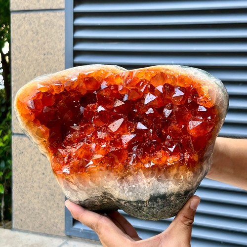 Citrine crystal cluster - ,