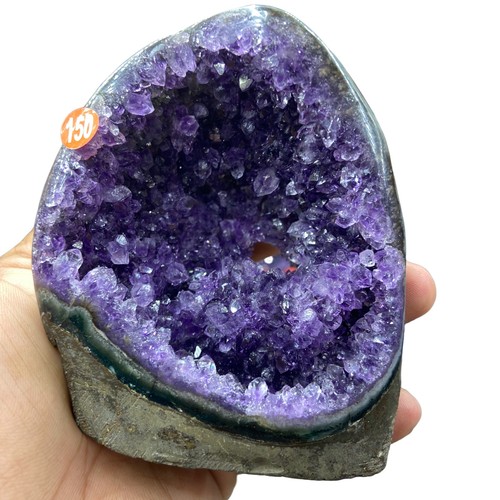 Natural amethyst geode crystal - natural,